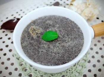 step6: 黑芝麻鈣、鐵含量高益於健康美容、養顏又美容呢 ♪ 蒟蒻粉為純植物性低卡熱量富有飽足感，女性朋友一定要嚐嚐。