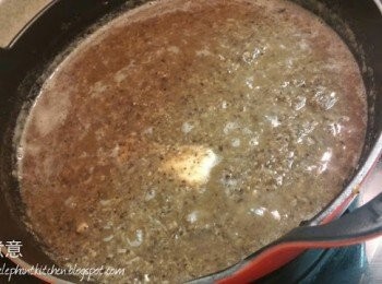 step6: 最後回鍋加熱及入芝士煮溶即可