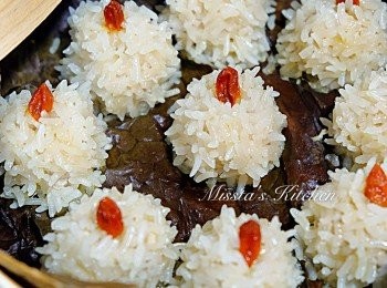 step8: 隔水蒸17分鐘便成。