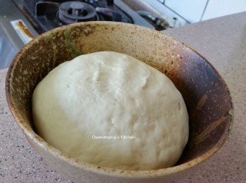 step3: 發酵至倍大 （我用蒸爐40度發酵，30分鐘就OK）