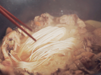step5: 放入廈門麵線煮開
