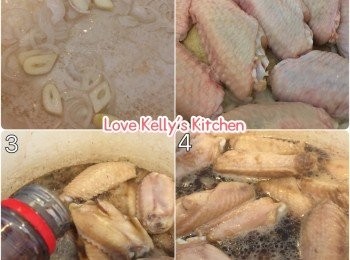 step2: 熱好油鑊，放入紅蔥頭粒爆香，然後放入<a href="https://bit.ly/3zHU5V3" target="_blank" data-keyword="雞翼" class="guide-link"><strong>雞翼</strong></a> <span style="display:inline-block;vertical-align:middle;margin-top:-3px;color:initial;border-radius:3px;padding:2px 3px;font-size:12px;line-height:14px;background:#87d300;color:#fff;">即買</span> 煎煎兩邊，倒入可樂和生抽，滾起後轉細火炆15分鐘，最後打個芡便完成