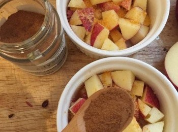 step3: 灑上肉桂粉。