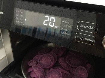 step1: 紫薯蒸20分鐘