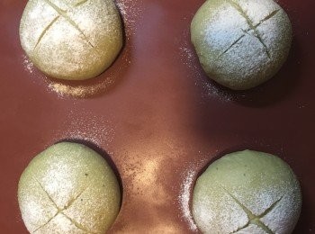 step7: 包好後整造型，發酵15分鐘。