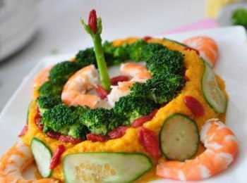 step13: 蘆筍做的蠟燭，枸杞當火花