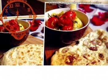 step1: 麵粉、香草、鹽、泡打粉、水混合搓揉至光滑