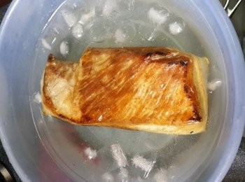 step5: 浸於冰水約10分鐘