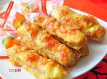 step8: 一條條金光閃閃的創意【桔】祥年糕完成囉!