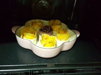 step7: 焗爐200度預熱，焗15-18分鐘即可。