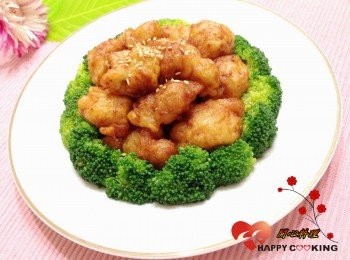 step9: 擺在盤子中央,灑上芝麻就完成囉^^