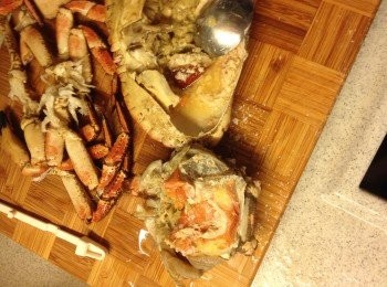 step1: 麵包蟹起肉起膏