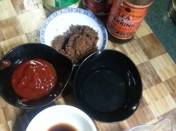 step5: 預備好芡汁料,將芡汁料拌勻待用