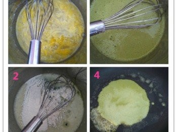 step1: 1將蛋和白砂糖充分的攪拌均勻。