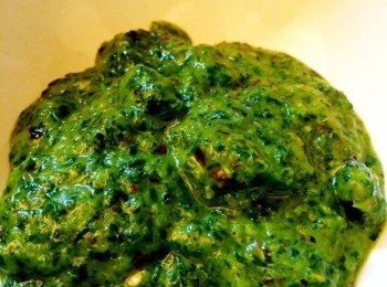 step3: 打好後的樣子翠綠，味道濃郁！