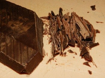 step2: 巧克力先切碎