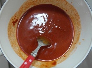 step5: 在炸的等待過程中來做醬料吧!!! 把<span class="group_3">調味</span>的材料都混和均勻!!! (可以試試看辣度作調整!!)