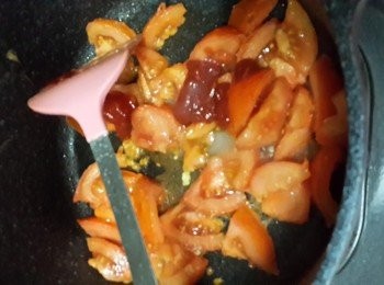 step5: 加入調味料炒勻