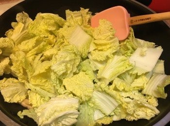 step3: 再加入娃娃菜快炒