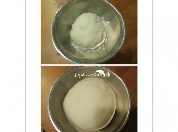 step4: 麵糰發到2倍大