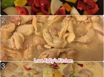 step1: <a href="https://bit.ly/2ZxapeY" target="_blank" data-keyword="雞扒" class="guide-link"><strong>雞扒</strong></a> <span style="display:inline-block;vertical-align:middle;margin-top:-3px;color:initial;border-radius:3px;padding:2px 3px;font-size:12px;line-height:14px;background:#87d300;color:#fff;">即買</span> 解涷後切片/切件，用醃料醃30分鐘備用；