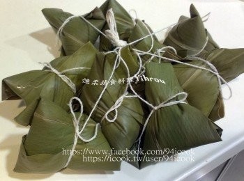 step5: 剛包好的月桃粽子。