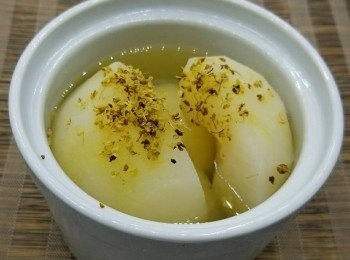 step5: 桂花燉雪梨完成