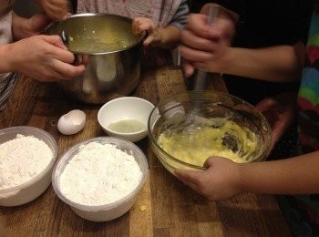 step3: 將蛋打入