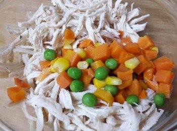 step3: 加入汆燙好的什錦蔬菜