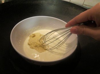 step3: 加入榴莲泥拌勻