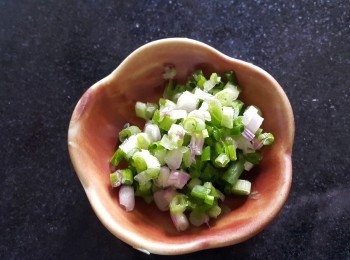 step4: 蔥粒