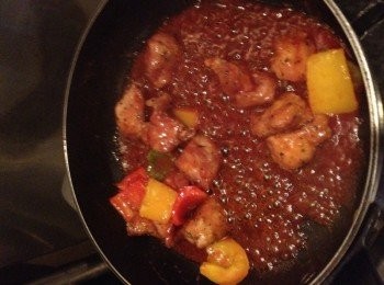 step3: 代醬汁煮滾後收汁便可起鍋囉！