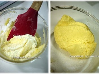 step2: 先加入糖粉拌勻後，再加入奶粉拌勻