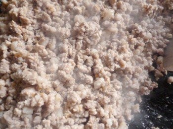 step2: 拌炒至水分收乾