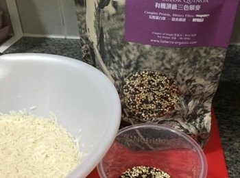 step1: 先將米及藜麥量好
