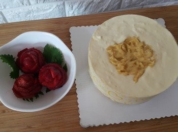 step12: 今次送比奶奶，所以圍圈包上膠帶！
準備啲左手香同介左花既士多啤梨！