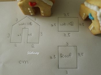 step9: 小房子的分解圖附上~其實小房子是可以找到小模具的~但我想了想~手繪快些!!