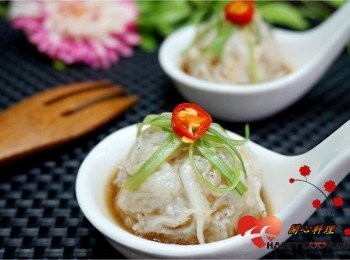 step10: 淋在魚丸上即完成一道蒸魚丸