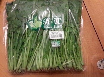 step1: 預備好有機菠菜