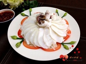 step10: 斜切成薄片擺盤,沾醬食用