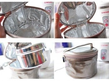 step11: 附有極具現代感的琉璃金提袋，讓人真的想天天帶便當!