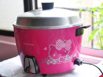 step7: 再移入電鍋，外鍋4量杯水燉煮