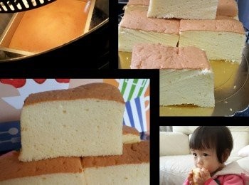 step13: 脫模切塊享用，囡囡食到津津有味！