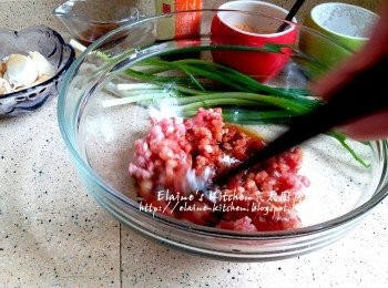 step2: 期間將豬肉碎放大碗內 , 加入<span class="group_2">醃料</span>拌勻靜待30分鐘