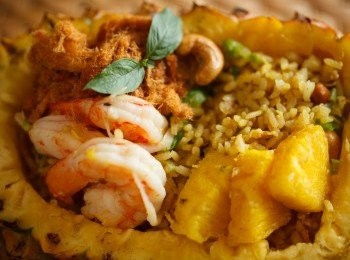 step9: 最後盛盤後放上肉鬆與九層塔裝飾就完成了。