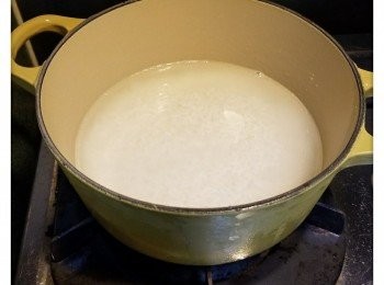 step1: 米加入水浸30分鐘備用