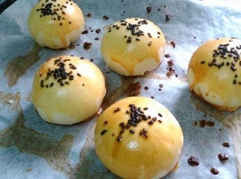 step10: 180度烤20分鐘.打開烤箱將烤盤調頭再烤10分鐘就完成囉