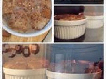 step3: -亞麻籽粉用水先開成糊狀。加入40毫升燕麥奶（室溫）、粟粉、糖及些許油份拌勻，備用，