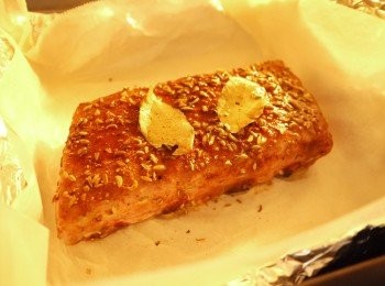 step3: 放入烤箱下層以上下火180度烤約50分鐘再取出