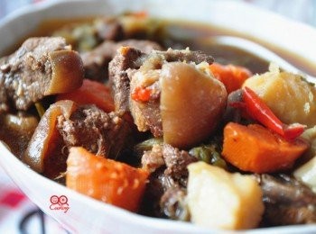 step6: 充滿酒香味的紅燒羊肉，超美味!